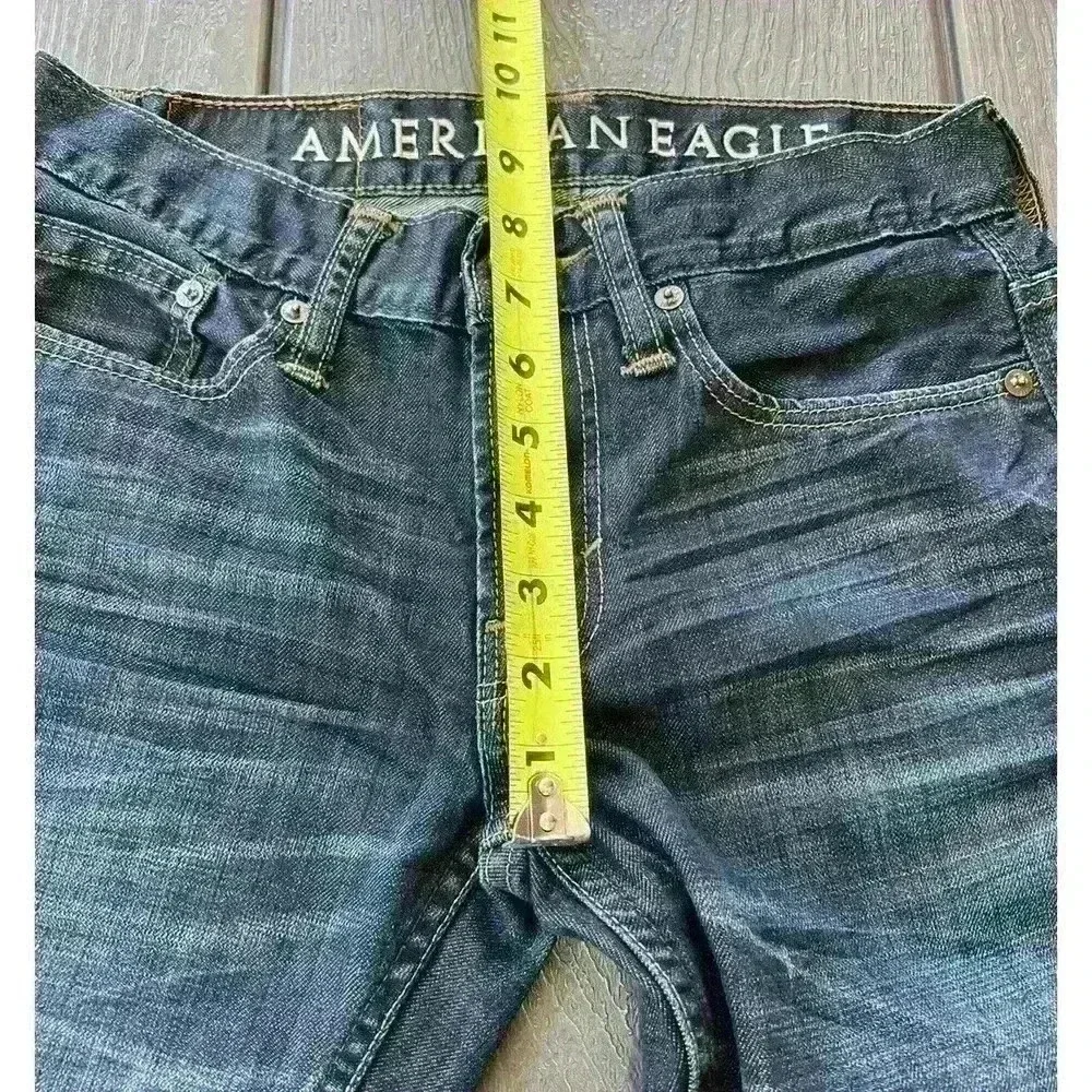 Men’s American Eagle Slim Jeans 26x28 Dark Wash Distressed